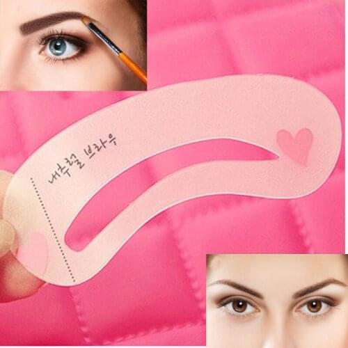 6 pieces 3 Style Eyebrow Stencil Pencils For Eyebrows Enhancer Card Template Auxiliary Beauty Fast Drawing Reusable Thrush tools