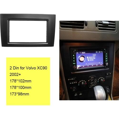 ITYAGUY Double Din Car Radio Fascia Trim Kit fit for Volvo XC90 DVD Panel Trim Dash Audio Fitting Adaptor Auto Stereo Trim new