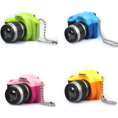 Camera keychains Fancy Fantasy Creative With Sound Flashlight Key Bag Accessories Camera KeyChains Kids Digital Camera Toy