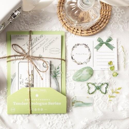 40Pcs/Lot Tender Prologue Series Mix Material Paper Junk Journal Planner Scrapbooking Vintage Decorative DIY Craft Paper