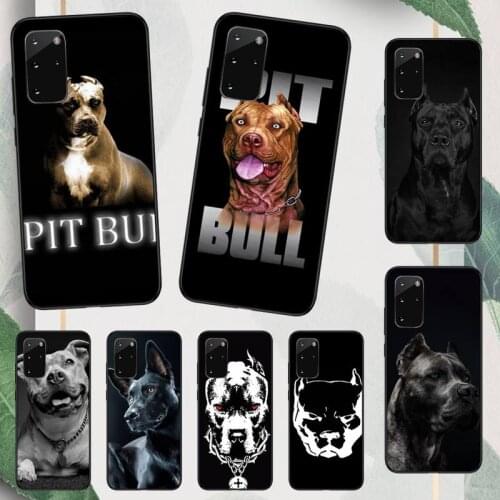 Pit Bull Lovely Dog Pitbull Phone Case For Samsung galaxy S 9 10 20 A 10 21 30 31 40 50 51 71 s note 20 j 4 2018 plus shell