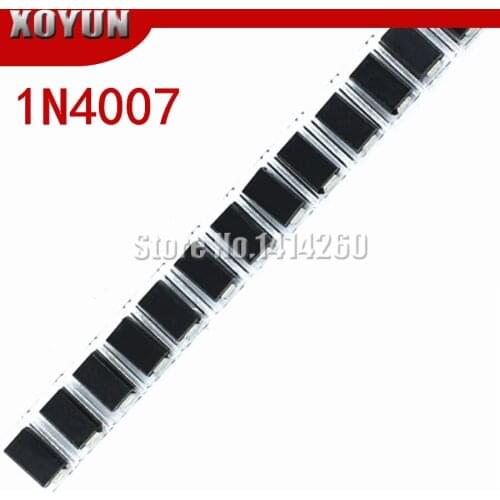 100pcs/lot DIODE M7 1N4007 SMD 1A 1000V IN4007 Rectifier Diode
