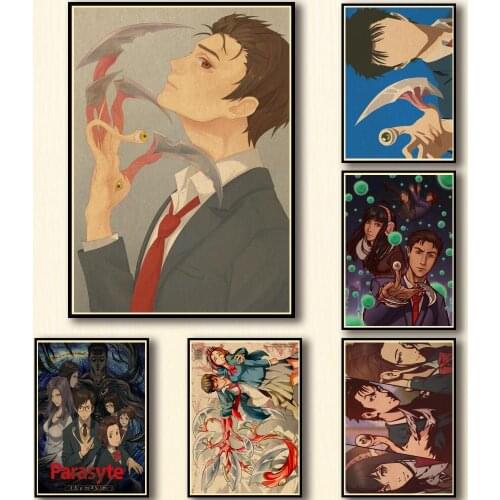 14 Designs Anime Parasyte Kraftpaper Poster Artwork Fancy Wall Sticker for Coffee House Bar A3