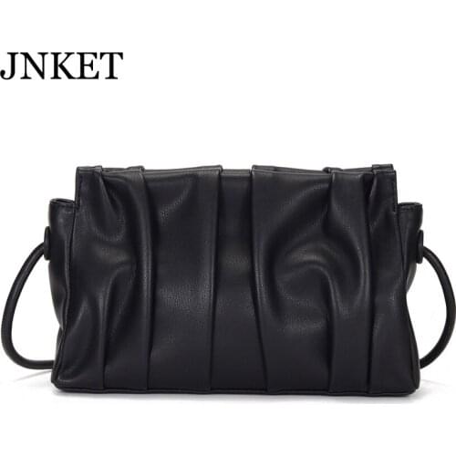 JNKET New Women Cowhide Shoulder Bag Casual Crossbody Bags Ladies Sling Bag