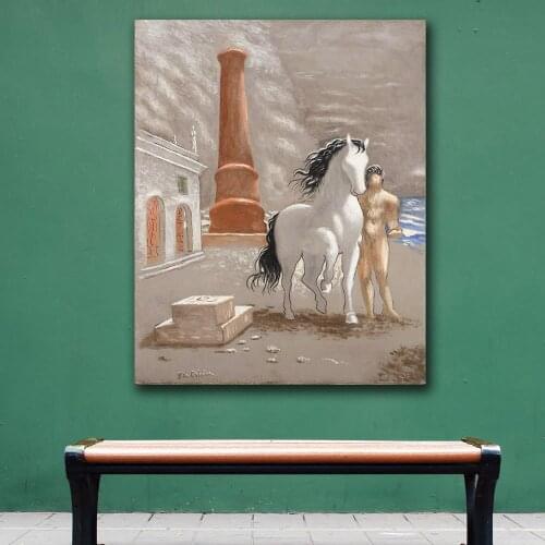 Giorgio de chirico le rive della tessaglia Canvas Painting For Living Room Home Decoration Oil Painting On Canvas Wall Painting