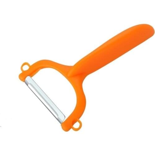1PC Stainless Steel Ceramics Fruit Peeler Parer Cutter Gadget Vegetable Fruit turnip Slicer Cutter Carrot Kitchen Tools KX 193