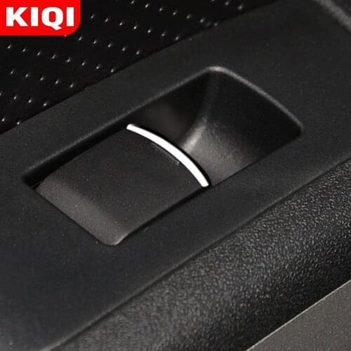 KIQI Car Windows Lift Button Switch Trim Sticker for Nissan Note 2013 - 2021 Accessories ABS Chrome Interior Modification Parts