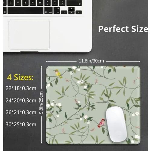 Hummingbirds Mouse Pad DIY Print Hummingbird Birds Moon Spring Instragam Arizona Tea Bloom Long Tailed