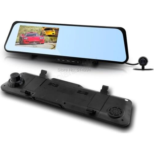 BEST 6000C Car Rearview Mirror Camera Video Recorder Car DVR Dual lens Full 1080P Camcorder Dash Cam G-Senor Night Vision