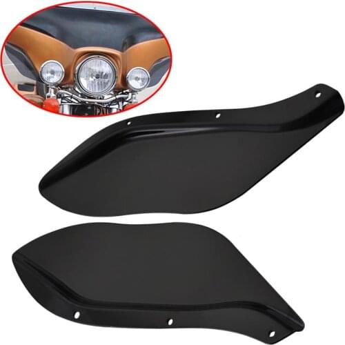 Motorcycle Black Fairing Air Deflector Side Wing Windshield For Harley 96-13 Touring FLHR FLHT FLHX CVO Ultra