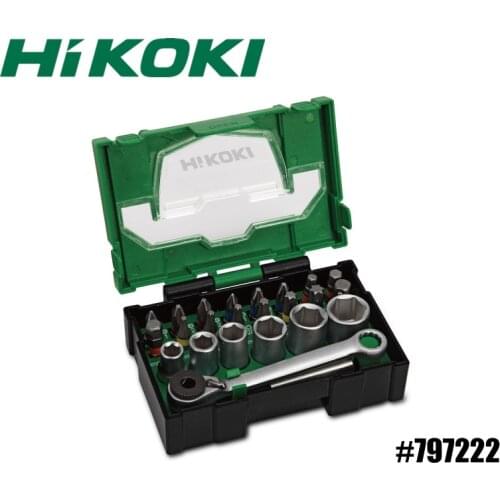 HIKOKI Socket Phillips Spline Bit (24PCS) Screwdriver Ratchet Bit Set for 797222