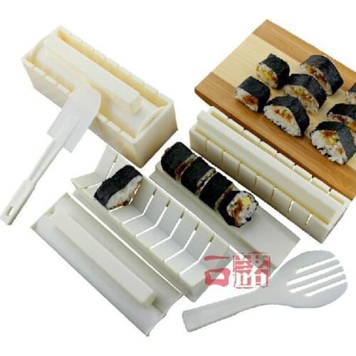 10 Pieces Sushi Set Styling Sushi Tools in Sushi Maker Machine Creative Kitchen Accessories Mold for Sushi Japanese Food