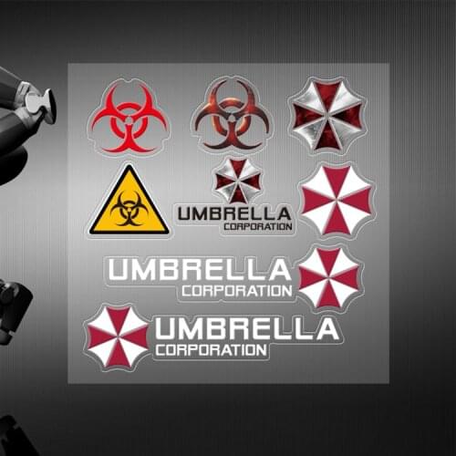 Car Styling Personalized Stickers Umbrella Corporation Cars Door Windows Sticker Decals Accessories for bmw benz