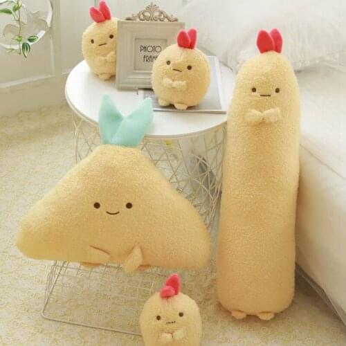 New Stuffed Doll Cute Cartoon San-X Sumikko Gurashi Plush Toy Pendant Shrimp Long Body Tempura Pillow Kids Birthday Present