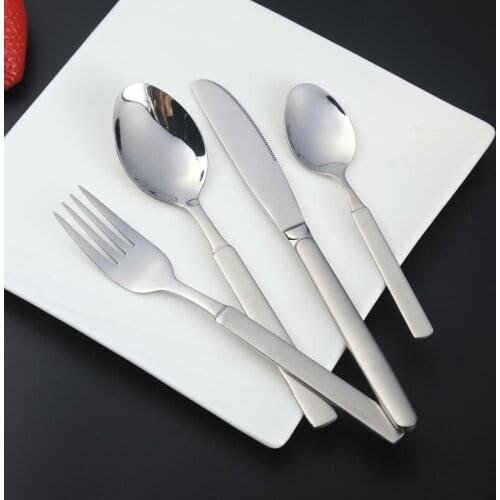 Steak Knife Fork and Spoon Luxury 304 Stainless Steel Dinnerware Western Hotel Home Tableware Cutlery