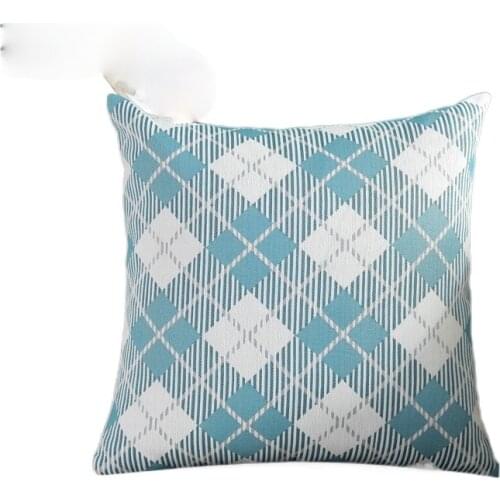 Nordic Style Home Decoration Stripe 45x45cm Living Room Bedroom Bay Window Office Sofa Waist Pillow Cushion Plush Pillowcase