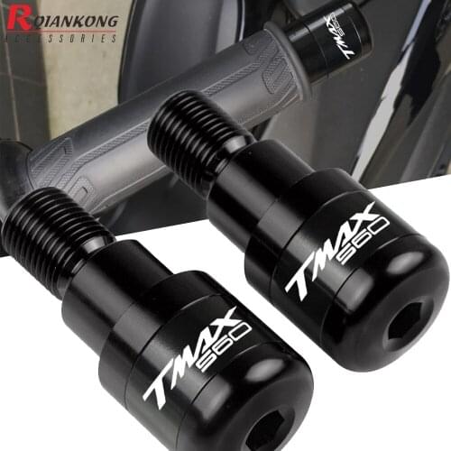 Motorcycle Handlebar Grips Slider Cap Plug Aluminum Handle Bar Ends For Yamaha TMAX560 T-Max560 ABS/DX/SX/TECH MAX ABS 2019-2021