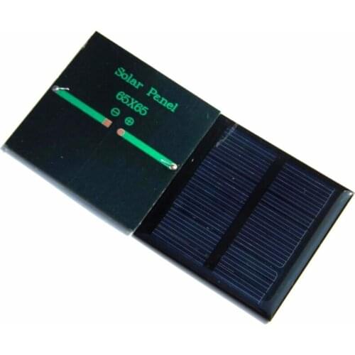 Solar Panels 5.5v 90mA 0.6W Mini Solar Cell 65x65MM For Small Power Appliances 5pcs/lot Epoxy Shipping Free shipping