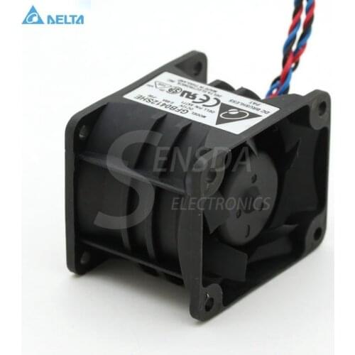 For delta GFB0412SHE PE1750 fan 12V 0.68A 40*50*38mm DC 12V 0.68A 22.25 CFM 10000/9600 RPM cooling fan