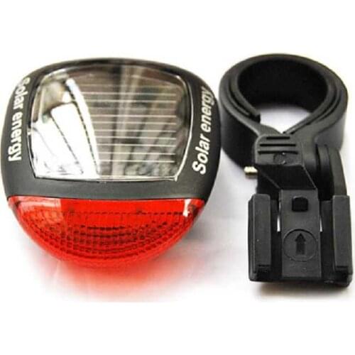 Solar Powered Bicycle Rear Light Seatpost Led Tail Light Mountain Bike Taillights Rechargeable Cycling Lamp Bicycle Accessories