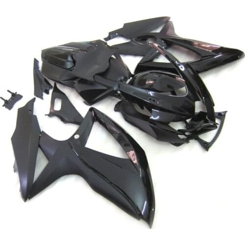 100% Fit Fairings for SUZUKI GSXR 600 750 2008 2009 2010 Glossy Black Injection Fairing kit GSXR600 GSXR750 k8 k9 k10 PL428