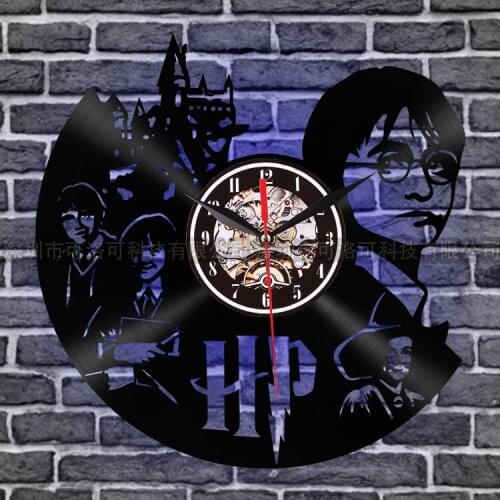 12" Wall Clock Creative Clock CD Vinyl Disc Wall Clock Themed Home Decor 3D Hanging Watc