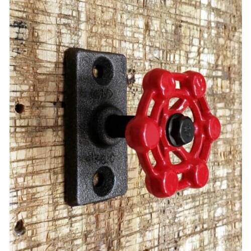 2pcs/lot 70x55mm. Industrial retro steam valve hook Cast iron valve drawer handle Metal clothes hook