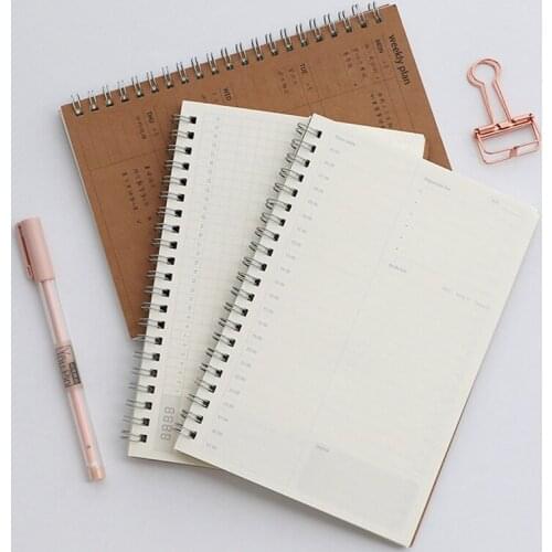 2021 Daily Weekly Monthly Notebook Planner Spiral Notebook Time Memo Planning Organizer Agenda School Schedule Supplies