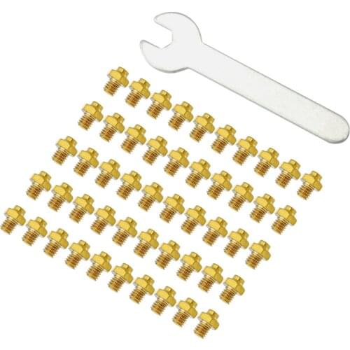 50pcs mountain bike stainless steel pedal anti-slip nail TC4 outer hexagon screw 8*6mm road bike pedal screw M4