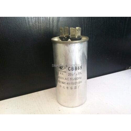 AC Motor Capacitor Air Conditioner Compressor Start Capacitor CBB65 450VAC 20uF