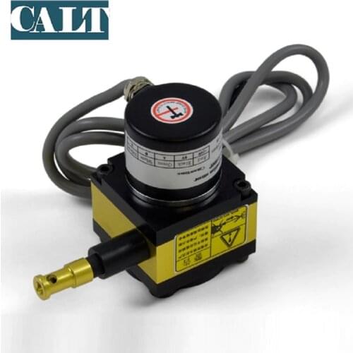 CALT draw-wire displacement sensor 1000mm stroke wire encoder position transducer 4-20mA 0-10V 0-10K ohm analog signal output