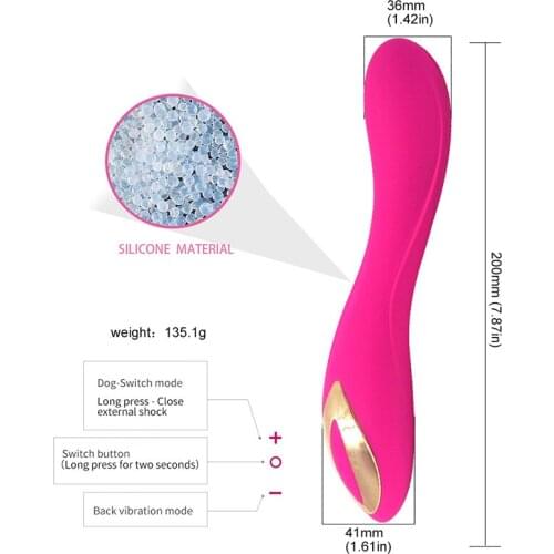 Magnetic Charging Dual Big AV Massager Vibrator G Spot Vaginal Massage Orgasm Vibrator Female Masturbation Sex Toys for Woman