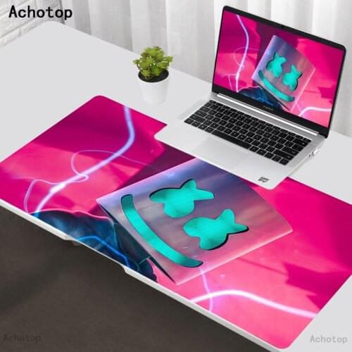 Marshmello DJ gamer mouse pad custom Tapis Souris desktop keyboard lock box large pad cleanable rubber Desk Mat pad Tappetino