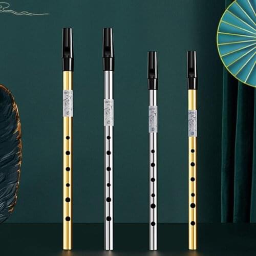 Irish Whistle Flute C/D key Ireland Flute Tin Penny Whistle 6 Hole Flute Musical Instrument Aluminum Alloy Musical Instrument