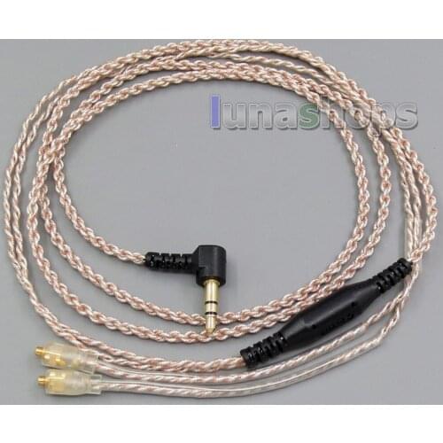 EachDIY Earphone Silver Plated OCC Mixed Foil PU Cable For Westone W60 W50 W40 UM50 UM30 UM10 LN005640