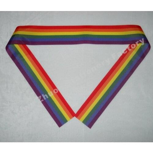 Gay Pride LGBT Flag Propoganda Stripes Rainbow Headband Hair Band Accessories 90X5CM Polyester Clip Hairpins Free Shipping 10PCS