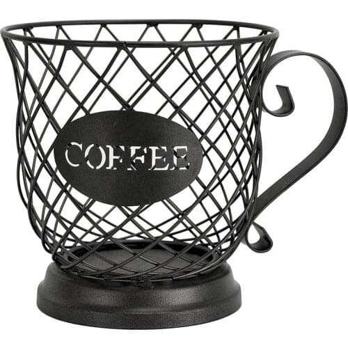LUDA Coffee Pod Holder,Organizer Mug,Cup Keeper Coffee & Espresso Pod Holder, Coffee Mug Storage Basket Fruit Snack Basket