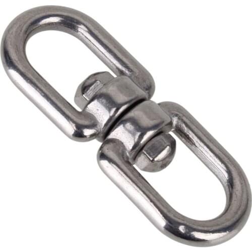 M10 304 Stainless Steel Eye to Eye Swivel Ring Connector for Marine Mooring
