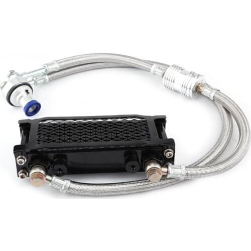 Motorcycle Oil Cooler Durable Parts Motorcycle Engine Oil Cooler Oil Cooling Radiator System Kit for Honda CB CG 100CC-250CC