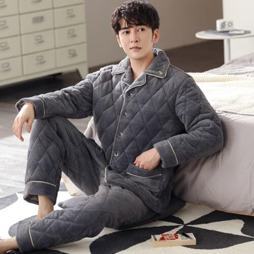 MEIJIAXIN Men's Warm Pajamas