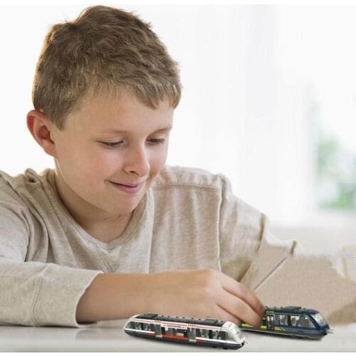 Simulation Alloy Metal High Speed Rail Diecast Train Boys Educational Toy Collection Gift Children Model Toys H1P9