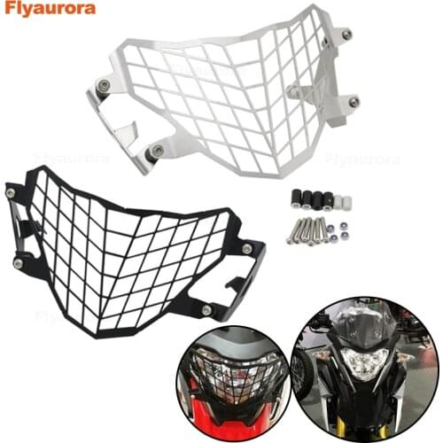 Motorcycle Accessories Headlight Guard Protector Grille Covers Mount Protector Guard Black/chrome for BMW G310GS 2017-2018