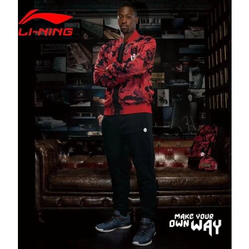 Li-Ning Men Wade Sweat Pants 70% Cotton 30% Polyester Fitness Comfort LiNing Sports Pants AKLM401 CJAS17