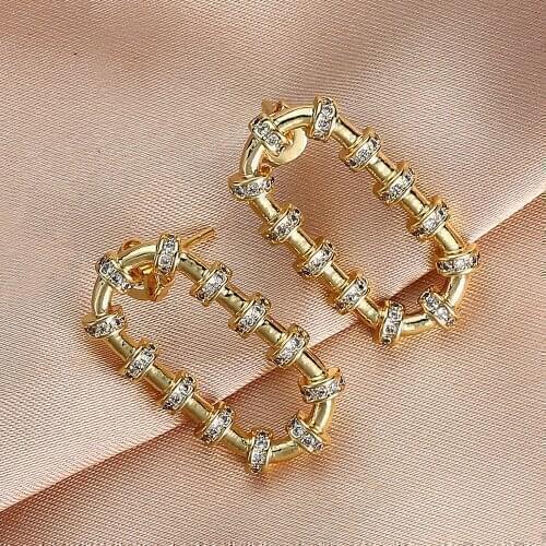 2021 New Micro Pave Zircon Chain Earrings For Female Long Temperament Tassel Earrings Jewelry