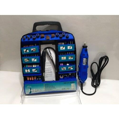 High Quality DREMEL Style Mini Grinder DIY Electric Hand Drill Machine with + soft shaft+300pcs DIY gift