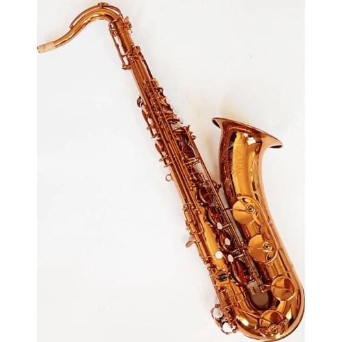 Custom Mark VI Saxophone High Quality Tenor Saxophone 95% Copy Instruments Coffee color copper simulation Brass With mouthpiece