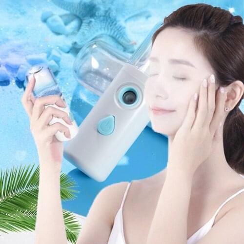 New Portable Mini 25ML USB Rechargable Handheld Air Humidifier Water Meter Ultrasonic Charging Diffuser Milk Oil Steamed Face