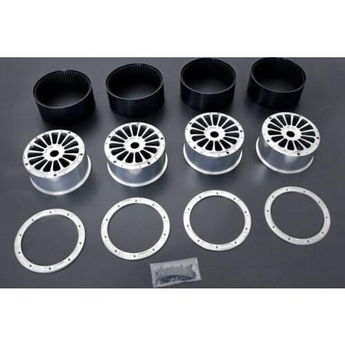 On Road Tire Spare Parts Wheels Kit Alloy Rim Alloy Beadlock Fit for 1/5 Rovan F5 Truck MCD XS-5 RR5 (Only Rim)