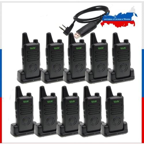 10pcs WLN KD-C1 Plus UHF MINI Handheld Walkie Talkie With Scrambler FM transceiver KD-C1 plus Two Way Radio Ham communicator