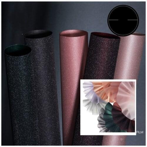 20pcs Korean Quicksand Wrapping Paper Transparent Flower Handmade Material Wrapper